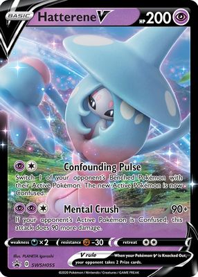 2020 Sword & Shield: Black Star Promo #SWSH055 Champion's Path Collection (Hatterene V)