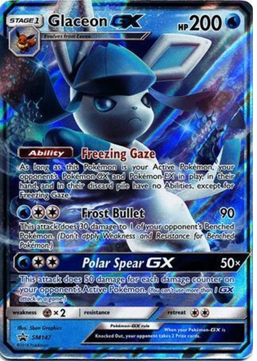glaceon gx pokemon card value SV55 - Holofoil Hidden Fates Shiny Vault in their hand Glaceon GX Pokemon Cards Price