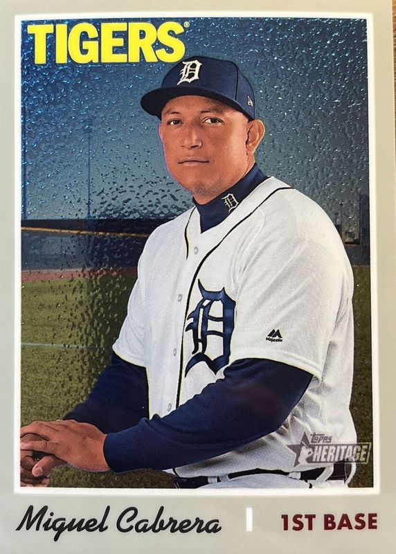 Miguel Cabrera 2019 Topps Heritage #472 Chrome /999 PSA 10