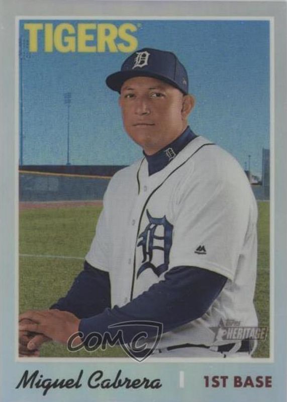 Miguel Cabrera 2019 Topps Heritage #472 Chrome - Refractor /570 PSA 10