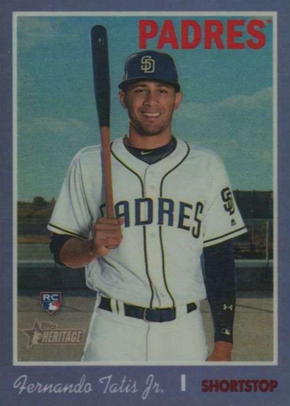 2019 Topps Heritage High Number Pack – 9 Cards – Look For Tatis Jr., Guerrero Jr., Trout Rookies