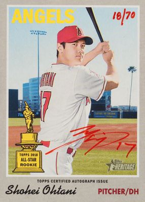 2019 Topps Heritage #ROA-SO Real One Autographs - Red Ink /70 (Batting Stance)
