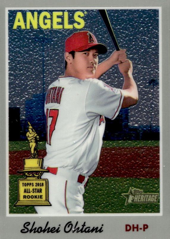 Shohei Ohtani 2019 Topps Heritage #THC-430 Chrome /999 PSA 10