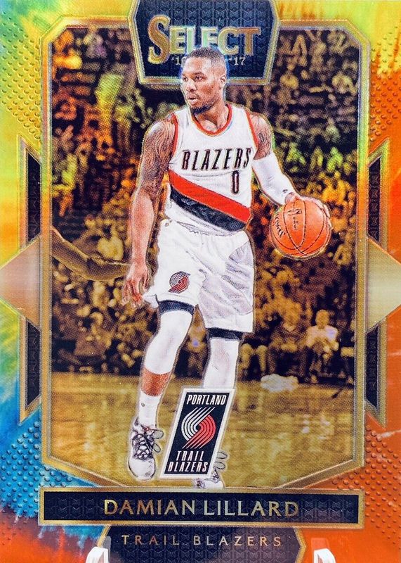 Damian Lillard 2016 Select #202 Courtside Tie-Dye /25 PSA 10