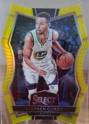 2016 Select #161 Premier Level Neon Yellow Die-Cut /75