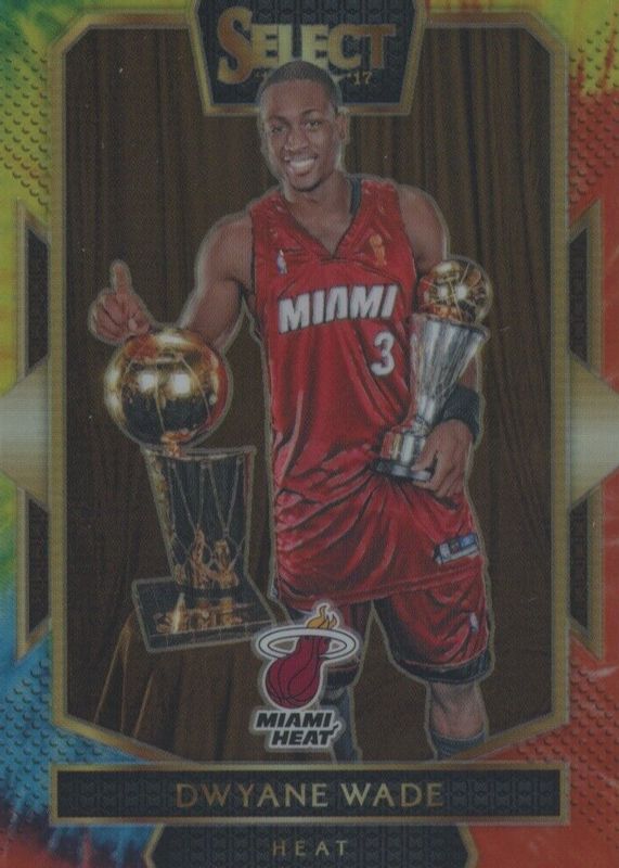 Dwyane Wade 2016 Select #296 Courtside Tie-Dye /25 PSA 9
