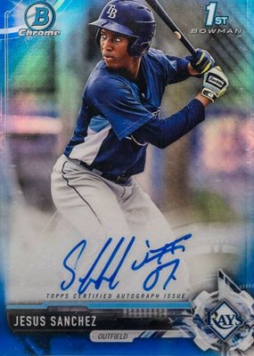 2017 Bowman Chrome #CPA-JS Prospect Auto - Blue Refractor /150 (1st)