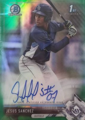 2017 Bowman Chrome #CPA-JS Prospect Auto - Green Refractor /99 (1st)