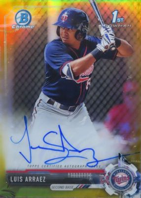 2017 Bowman Chrome #CPA-LA Prospect Auto - Gold Refractor /50 (1st)