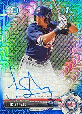 2017 Bowman Chrome #CPA-LA Prospect Auto - Blue Mojo Refractor /150 (1st)