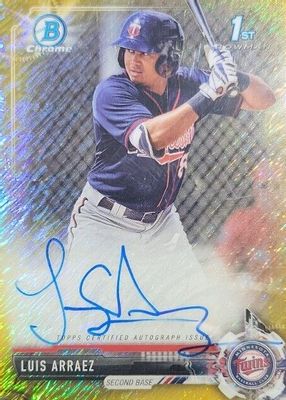 2017 Bowman Chrome #CPA-LA Prospect Auto - Gold Shimmer Refractor /50 (1st)