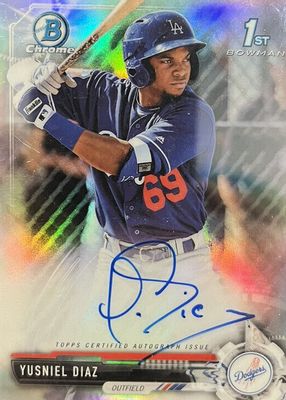 2017 Bowman Chrome #CPA-YD Prospect Auto - Refractor /499 (1st)