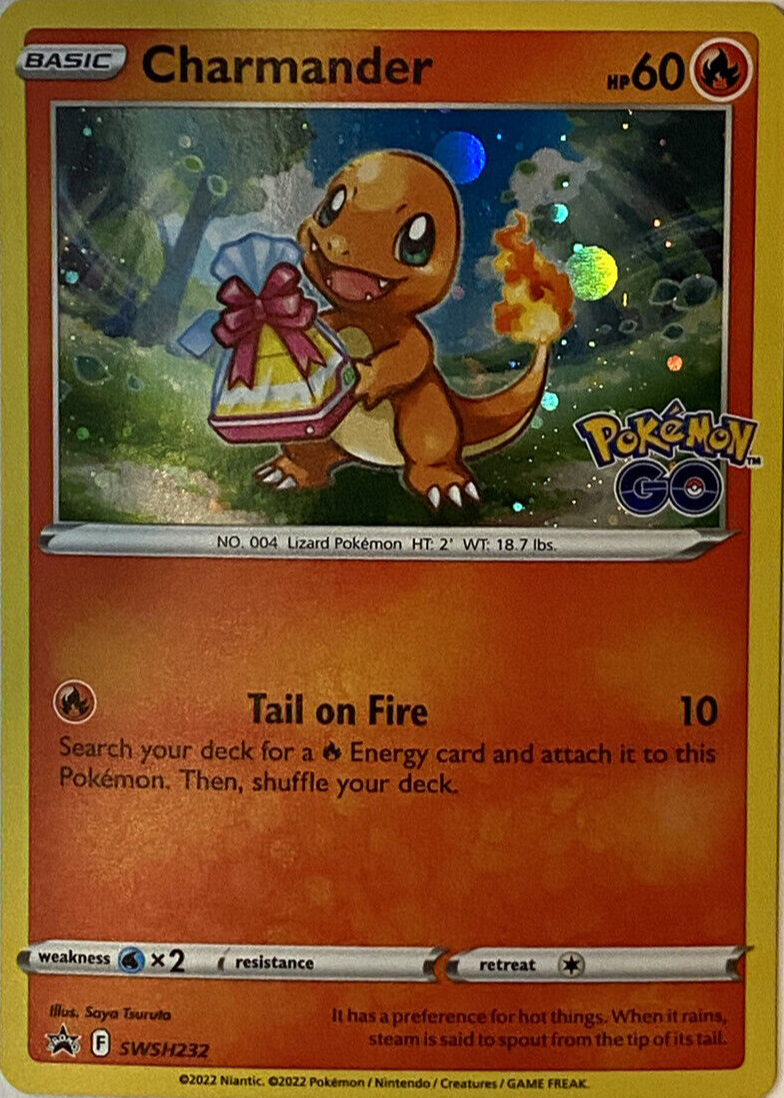 Charmander 2022 Sword & Shield: Black Star Promo #SWSH232 Pokemon GO Pin  Collection (Charmander) Price Guide - Sports Card Investor