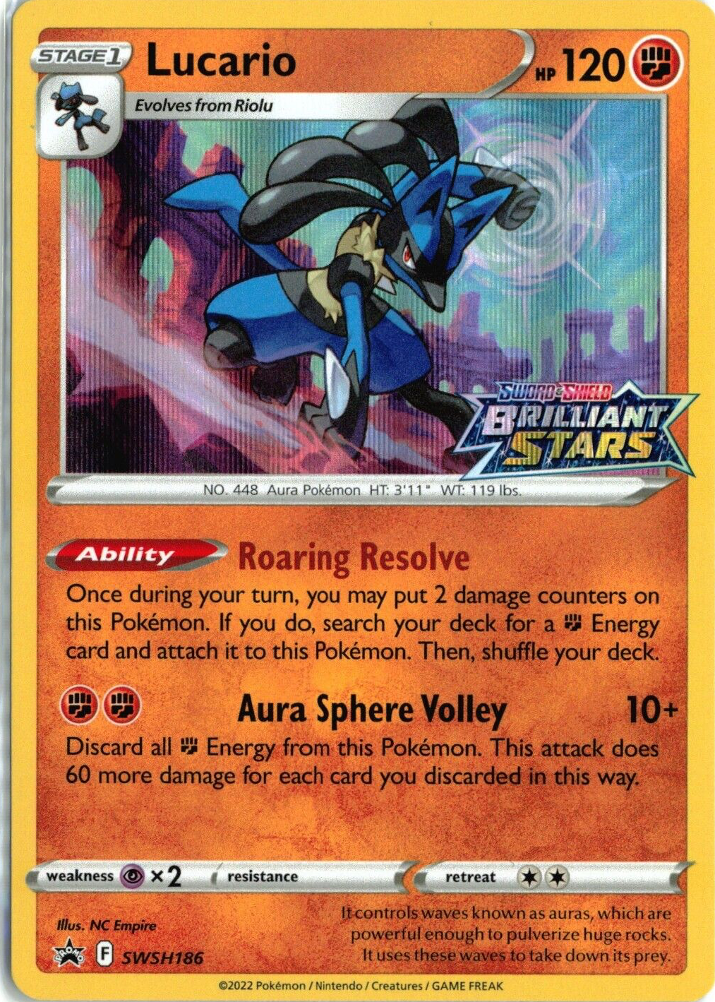 pokemon lucario card value Lucario 71/147 Holo Rare main image 1