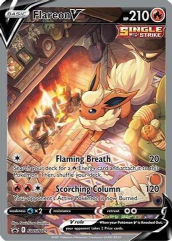 Flareon V 2022 Sword & Shield: Black Star Promo #SWSH179 Premium Collection (Flareon VMAX)