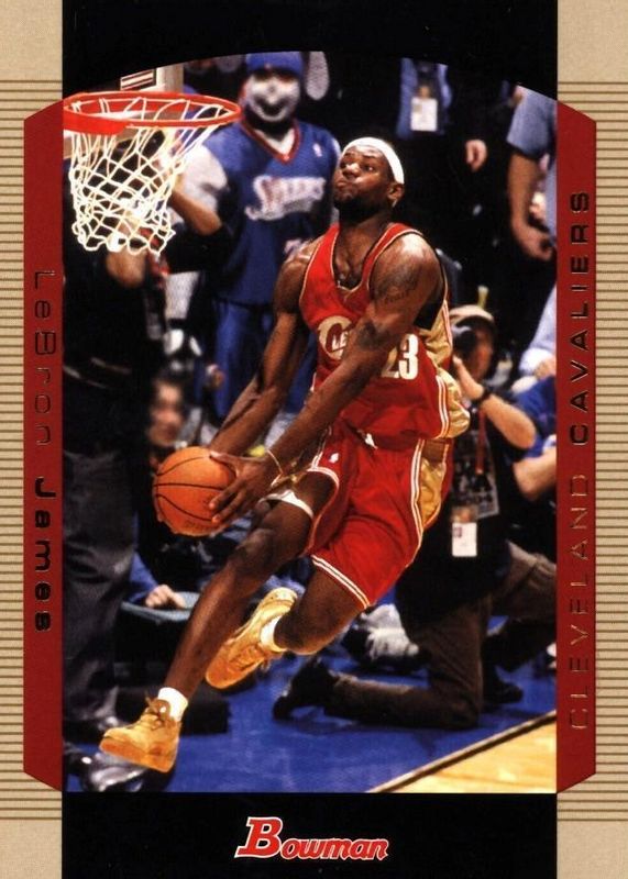 LeBron James 2004 Bowman #23 Gold RAW