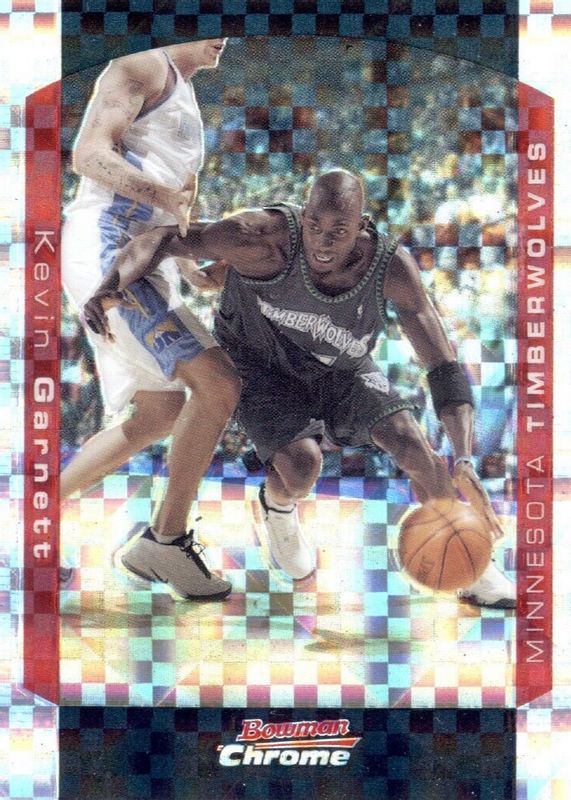 Kevin Garnett 2004 Bowman #21 Chrome - X-Fractor /150 RAW