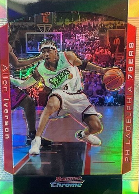 Allen Iverson 2004 Bowman #33 Chrome - Refractor /300 PSA 10