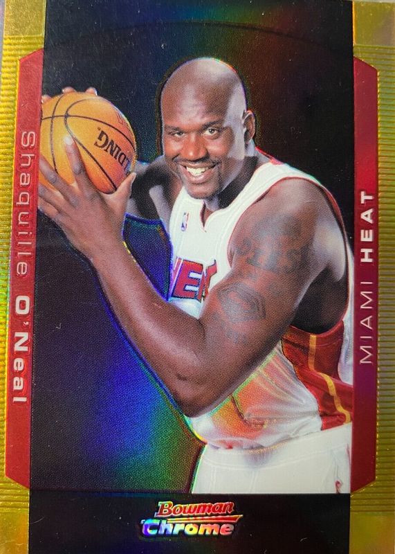 Shaquille O'Neal 2004 Bowman #34 Chrome - Gold Refractor /50 PSA 10