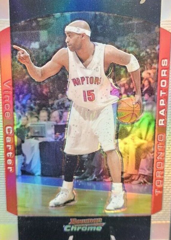 Vince Carter 2004 Bowman #80 Chrome - Refractor /300 PSA 10