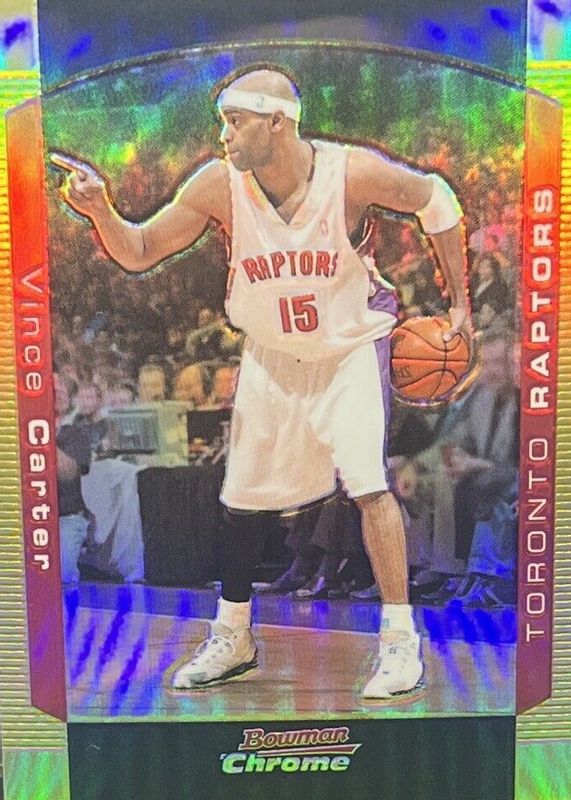 Vince Carter 2004 Bowman #80 Chrome - Gold Refractor /50 PSA 10