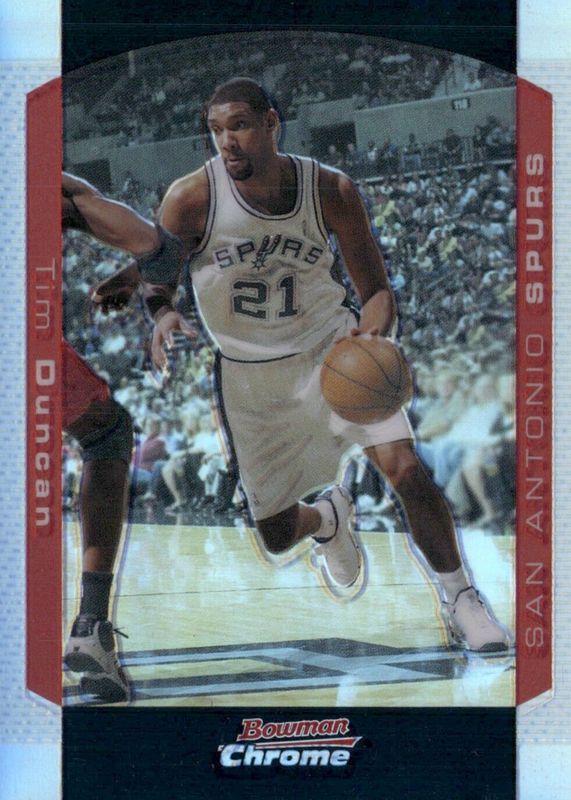 Tim Duncan 2004 Bowman #12 Chrome - Refractor /300 PSA 10