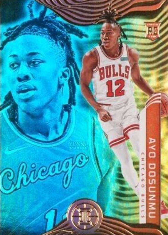 Ayo Dosunmu 2021 Illusions #186 Base Rookie SGC 10