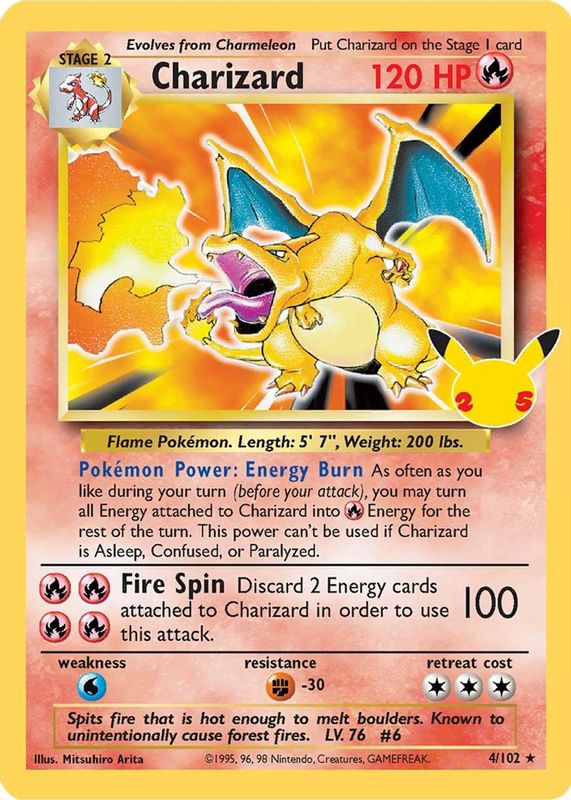 Charizard 2021 Celebrations: Classic Collection #4 Holo