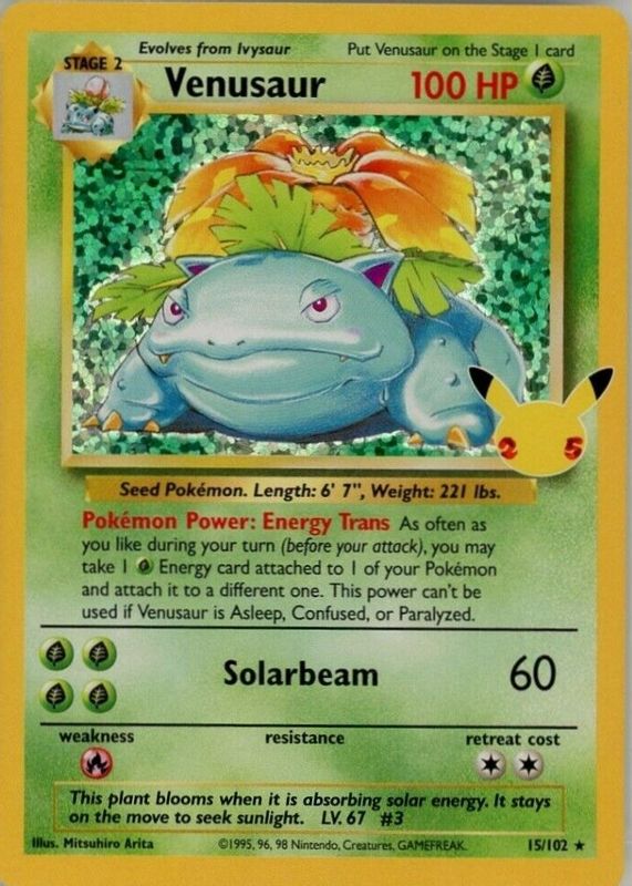 Venusaur 2021 Celebrations: Classic Collection #15 Holo CGC 8