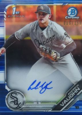 2019 Bowman Draft #CDA-AV Chrome DP Auto - Blue Refractor /150 (1st)