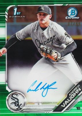 2019 Bowman Draft #CDA-AV Chrome DP Auto - Green Refractor /99 (1st)