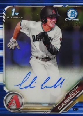 2019 Bowman Draft #CDA-CC Chrome DP Auto - Blue Refractor /150 (1st)