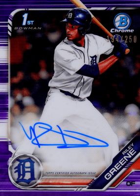 2019 Bowman Draft #CDA-RG Chrome DP Auto - Purple Refractor /250 (1st)