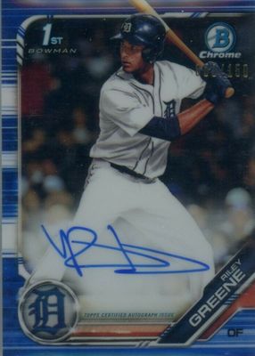 2019 Bowman Draft #CDA-RG Chrome DP Auto - Blue Refractor /150 (1st)