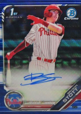 その他 Topps Bryson Stott auto PSA9 RC Bryson Stott 2022 Topps Chrome #RA-BS Rookie Auto Price