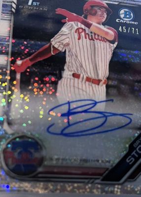 2019 Bowman Draft #CDA-BS Chrome DP Auto - Sparkles Refractor /71 (1st)