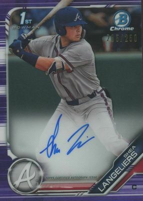 2019 Bowman Draft #CDA-SL Chrome DP Auto - Purple Refractor /250 (1st)