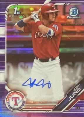 Josh Jung 2019 Bowman Draft #CDA-JJ Chrome DP Auto (1st