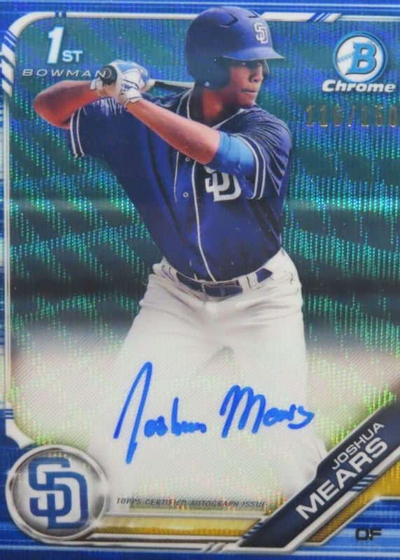 2019 Bowman Draft #CDA-JM Chrome DP Auto - Blue Wave Refractor /150 (1st)