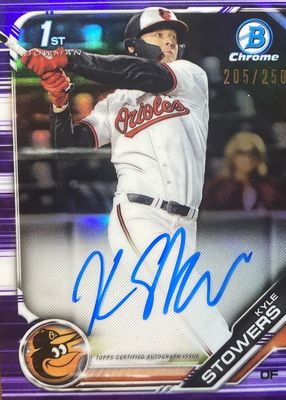 2019 Bowman Draft #CDA-KS Chrome DP Auto - Purple Refractor /250 (1st)