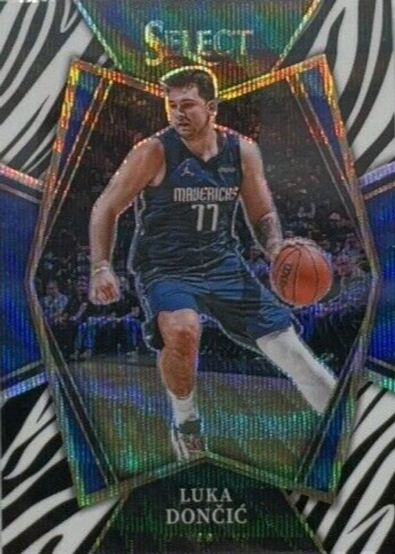 Luka Doncic 2021 Select #117 Premier Level Zebra /(SSP) PSA 10