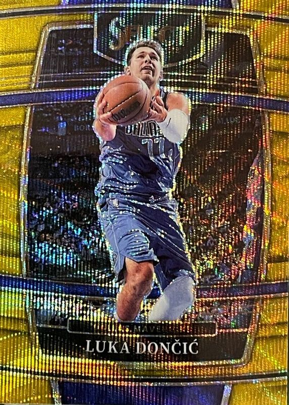 Luka Doncic 2021 Select #12 Concourse Gold Wave SGC 10