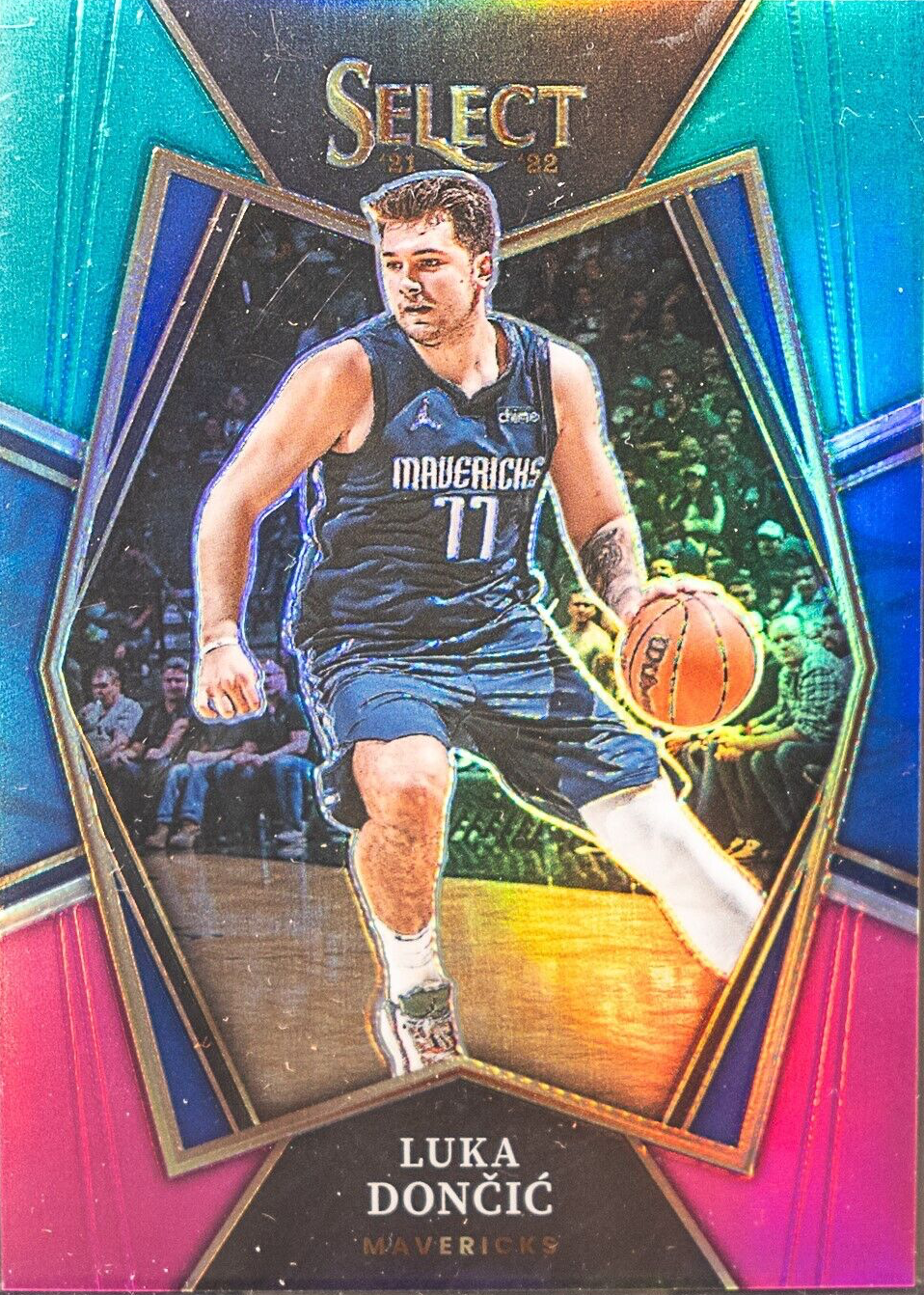Luka Doncic 2021 Select #117 Premier Level Teal White Pink /49