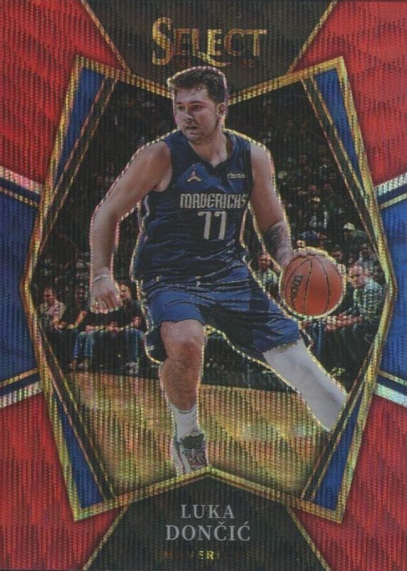 Luka Doncic 2021 Select #117 Premier Level Red Wave PSA 10