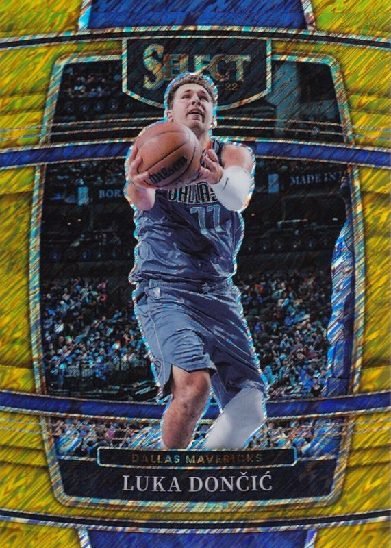 Luka Doncic 2021 Select #12 Concourse Gold Shimmer /10 RAW