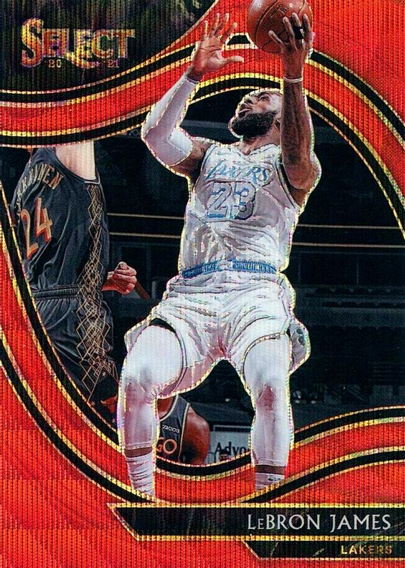 LeBron James 2021 Select #219 Courtside Red Wave SGC 9