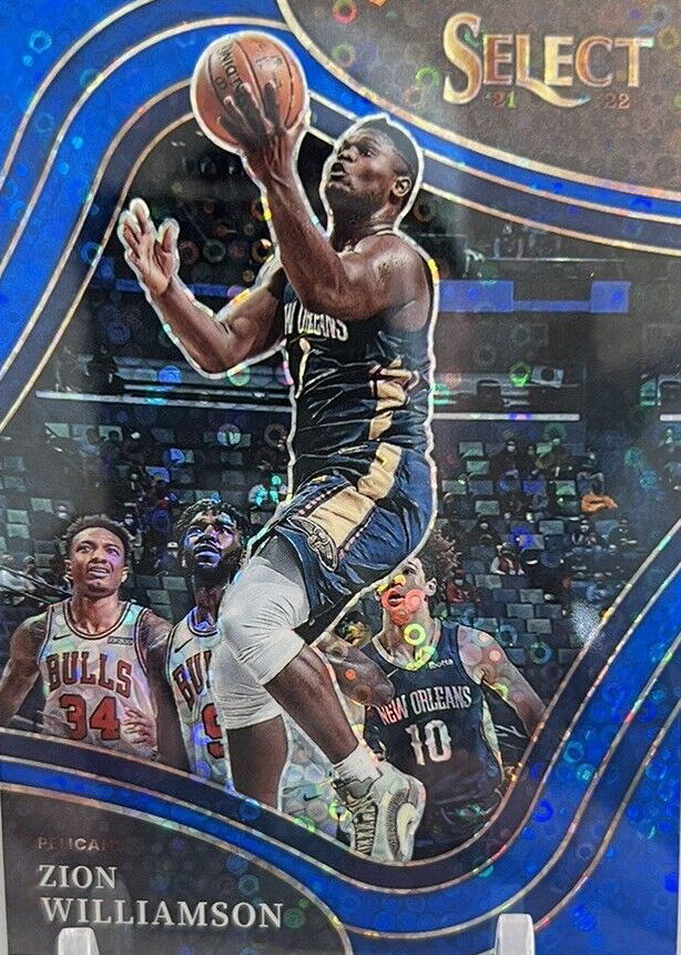 Zion Williamson 2021 Select #295 Courtside Blue Disco /25