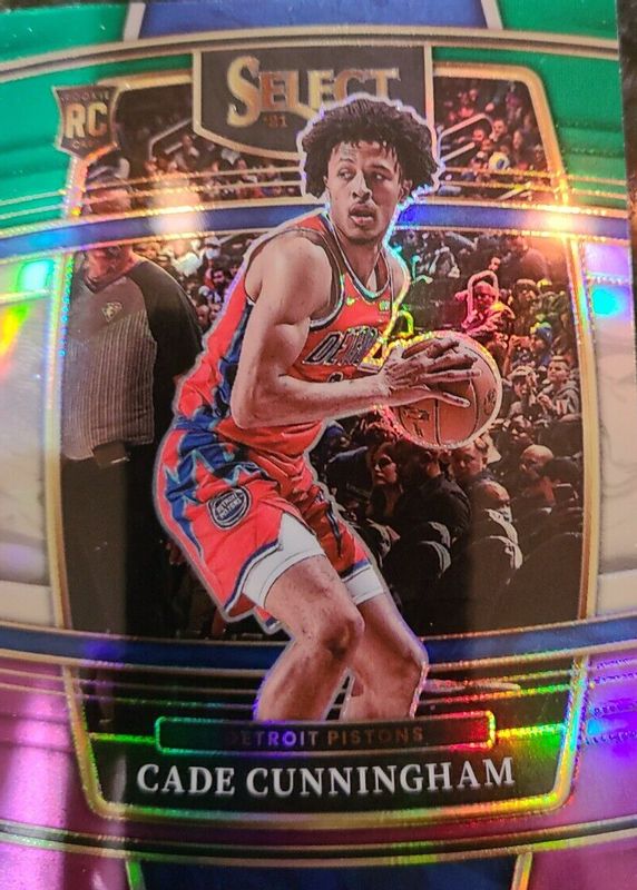 Cade Cunningham 2021 Select #11 Concourse Green White Purple Rookie RAW