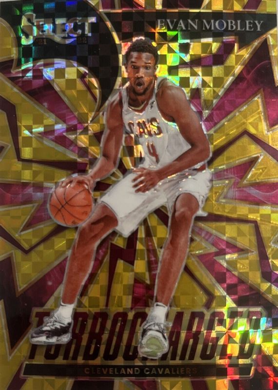 Evan Mobley 2021 Select #10 Turbocharged - Gold /10 Rookie RAW