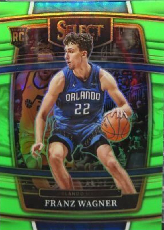 Franz Wagner 2021 Select #15 Concourse Neon Green /75 Rookie SGC 9